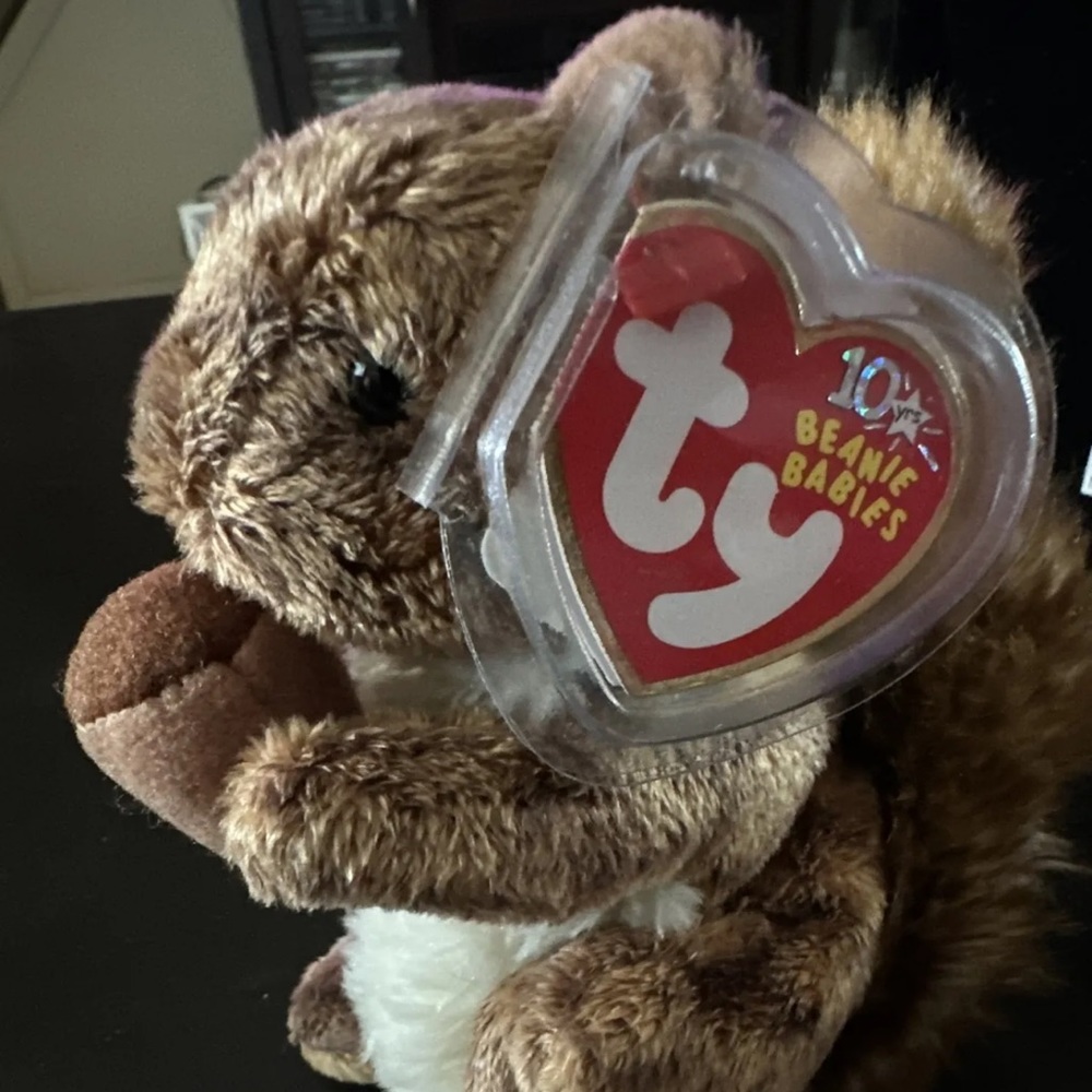 Nutty the squirrel beanie baby